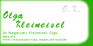 olga kleineisel business card